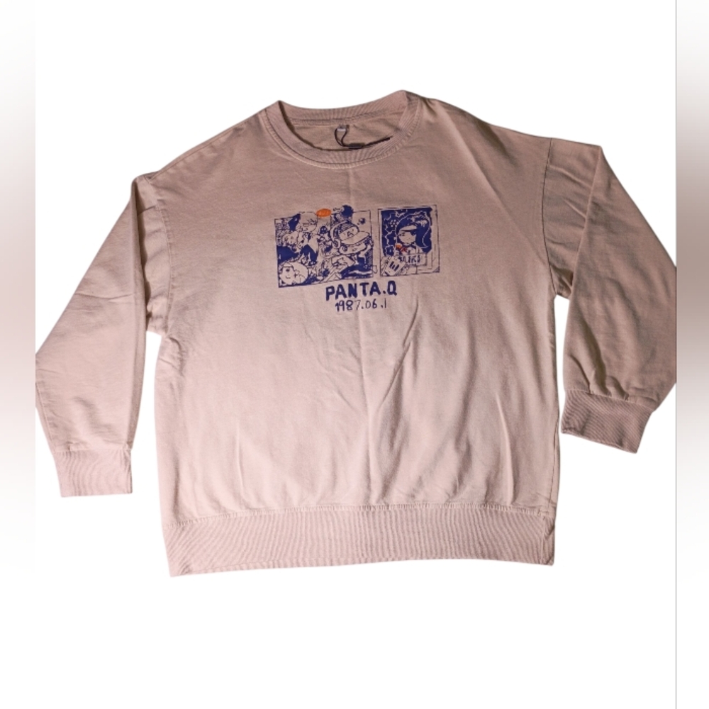 PANDA,Q Men's Crewneck Sweater - Cream‎